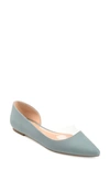 Journee Collection Mikki Pointed Toe Flat In Blue