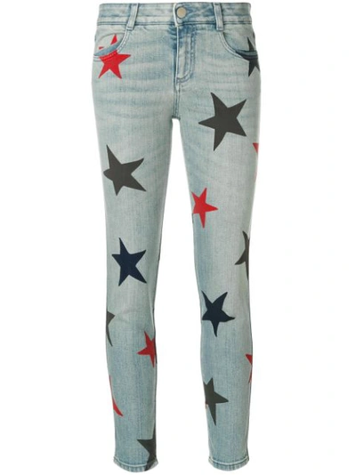 Stella Mccartney Denim Skinny Stars Print Jeans
