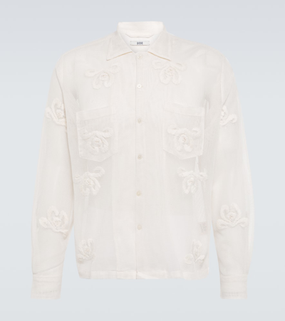 Bode Off-white Savoy Ribbon Shirt In Ecru Multi