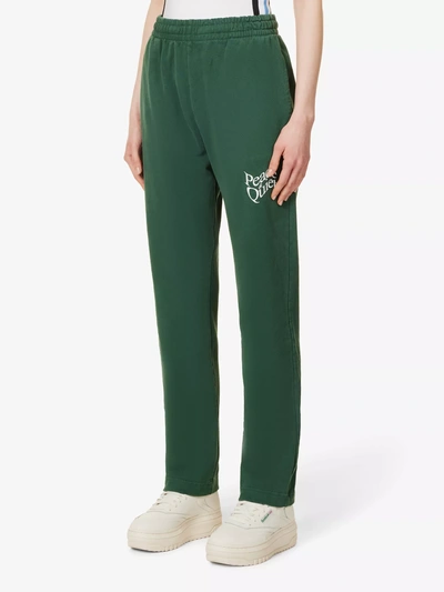 Museum Of Peace And Quiet Green Warped Lounge Trousers In Forest