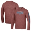 Champion Heather Maroon Colorado Avalanche Tri-blend Long Sleeve T-shirt