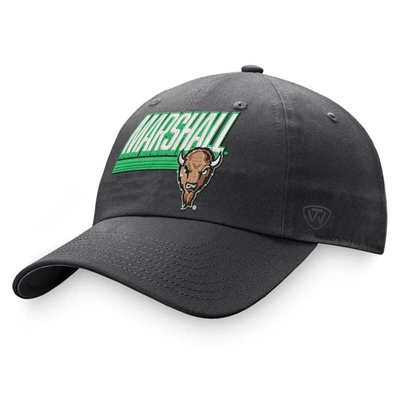 Top Of The World Charcoal Marshall Thundering Herd Slice Adjustable Hat