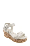 Andre Assous Cecilia Platform Wedge Sandal In Off White