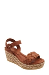 Andre Assous Cecilia Platform Wedge Sandal In Cognac