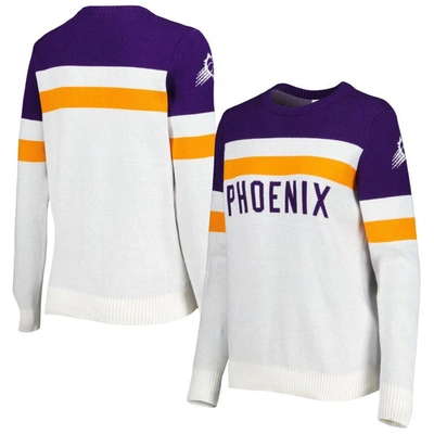 Lusso Purple/cream Phoenix Suns Dominique Pullover Sweater