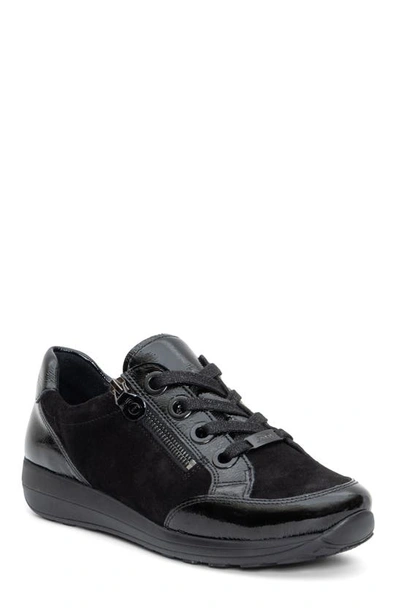 Ara Ollie Lace-up Sneaker In Black