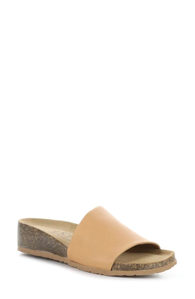 Bos. & Co. Lux Slide Sandal In Nude Nappa