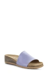 Bos. & Co. Lux Slide Sandal In Lavender Nappa