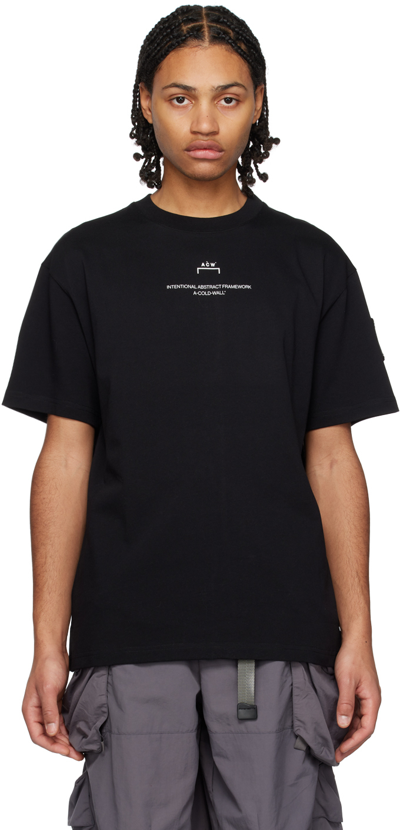 A-cold-wall* Brutalist T-shirt In Black