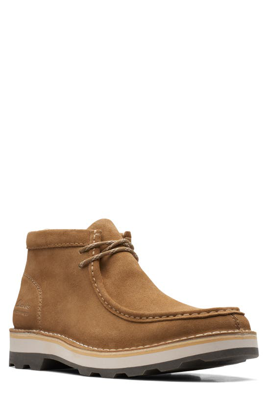 Botas Clarks Corston Wally Impermeable - Ante Y Caucho Hombre Cordones