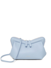 Mansur Gavriel Mini Frame Zip Leather Shoulder Bag In Cielo