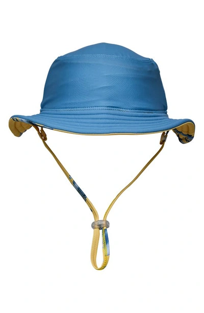 Snapper Rock Kids' Baby Boy's & Little Boy's Sunrise Shark Reversible Bucket Hat In Yellow