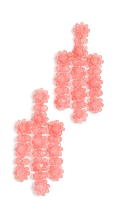 Kate Spade The Bead Goes On Statement Earrings In Pink