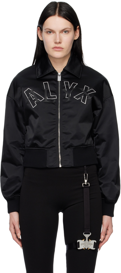 Alyx Luna Logo Bomber Jacket In Black