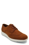 Aston Marc Lark Wingtip Derby In Tan