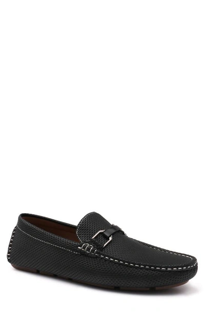 Aston Marc Charter Driving Moccasin In Black
