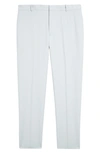 Alexander Mcqueen Wool Cigarette Trousers In Opal