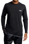 Rvca Sport Vent Long Sleeve T-shirt In Black