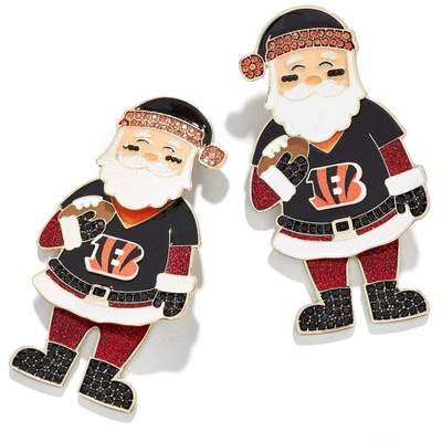 Baublebar Cincinnati Bengals Santa Claus Earrings In Black