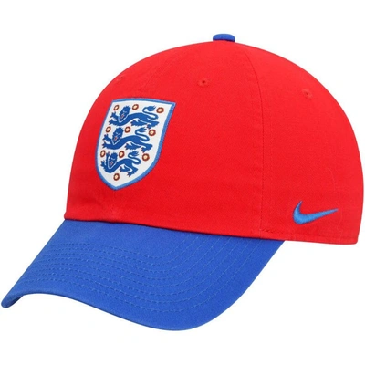 Nike Men's  Red, Blue England National Team Campus Adjustable Hat In Red,blue