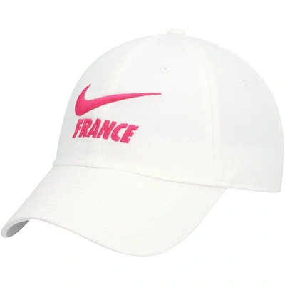 Nike Gray France National Team Campus Adjustable Hat In White