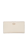 Kate Spade Cameron Street Stacy Snap Wallet In Tusk/black