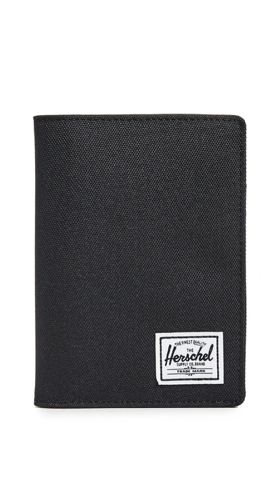 Herschel Supply Co Raynor Passport Case In Black