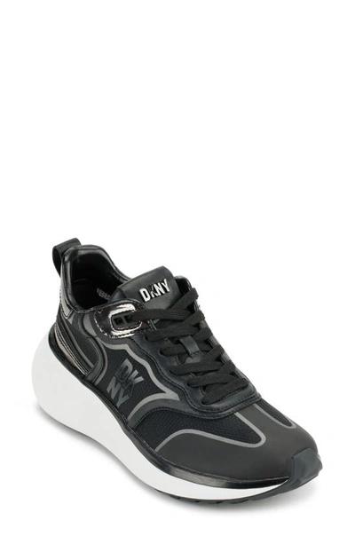 Dkny Aki Sneaker In Black/ Gunmetal ModeSens