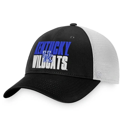 Top Of The World Black/white Kentucky Wildcats Stockpile Trucker Snapback Hat