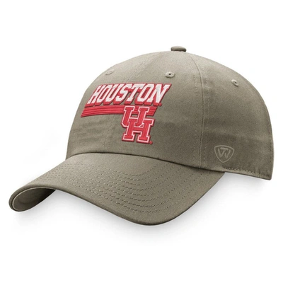 Top Of The World Khaki Houston Cougars Slice Adjustable Hat