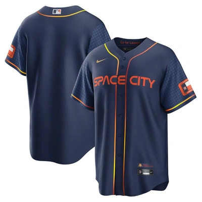 Nike Navy Houston Astros 2022 City Connect Replica Jersey In Blue