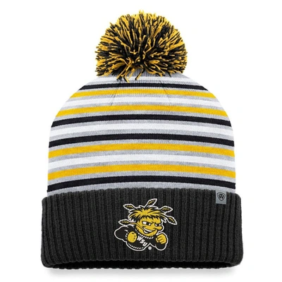Top Of The World Black Wichita State Shockers Dash Cuffed Knit Hat With Pom