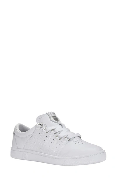 K-swiss The Pro Sneaker In White/ White Snake