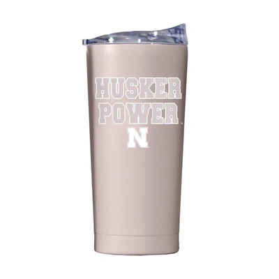 Logo Brands Nebraska Huskers 20oz. Fashion Color Tumbler In Light Pink