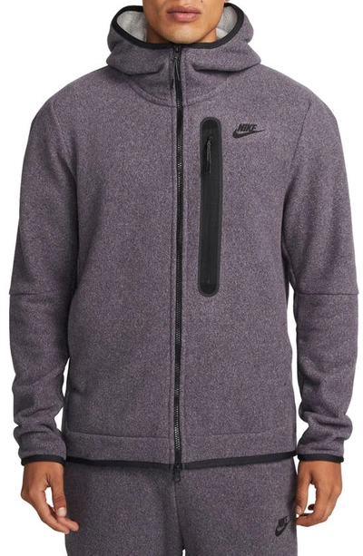 Nike Tech Fleece Jacket In Cave Purple/ Black