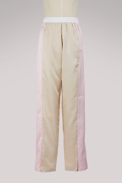 Koché Track Pants In Beige/pink