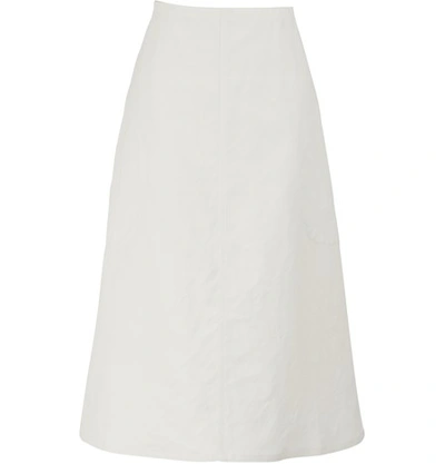 Sofie D'hoore Savant Cotton Skirt In Off-white