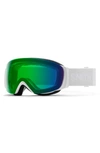 Smith I/o Mag™ 164mm Snow Goggles In White Vapor / Chromapop Green