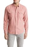 Faherty Island Life Button-up Shirt In Red