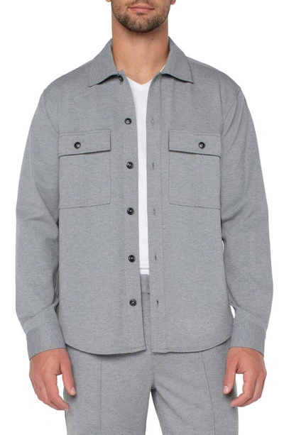 Liverpool Los Angeles Easy Overshirt In Heather Gray