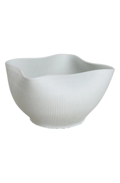 Renwil Gigi Glazed Porcelain Vase In Glazed Matte Off-white Finish