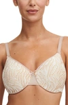 Chantelle Lingerie Chantelle Intimates C Magnifique Underwire Minimizer Bra In Desert Sand Print-a3