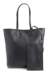 Royce New York Personalized Tall Tote & Wristlet In Black - Gold Foil