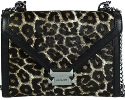 Michael Kors Whitney Large Shoulder In Gunmetal Multi