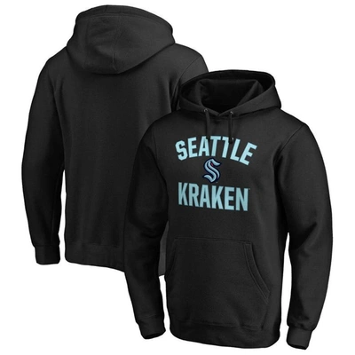 Fanatics Men's Black Seattle Kraken Victory Arch Pullover Hoodie