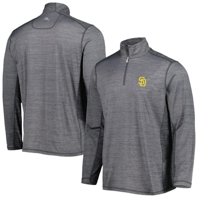 Tommy Bahama Gray San Diego Padres Delray Islandzone Half-zip Top