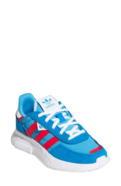 Adidas Originals Kids' Retropy F2 Sneaker In Sky Rush/ Vivid Red/ Blue Rush