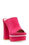 Stuart Weitzman Skyhigh Platform Sandal In Azalea