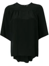 Chloé Asymmetric Gathered Blouse