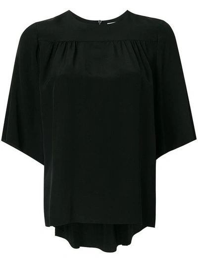 Chloé Asymmetric Gathered Blouse